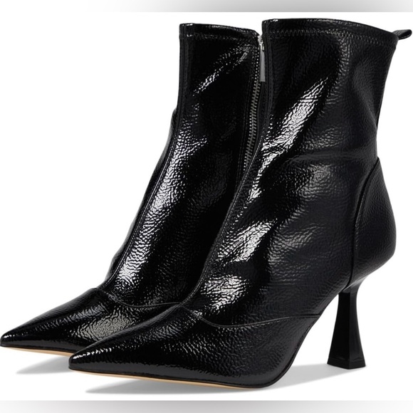 COPY - Michael Kors Clara Side-Zip Pointed-Toe Heeled Dress Booties Size 10/ 3'… - Picture 1 of 15